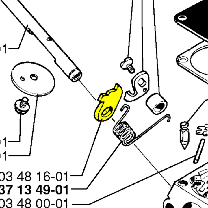 Lifting Start Throttle 5034816-01 in the group Husqvarna Chainsaw 5-series /  at Motorsågsbutiken (5034816-01)