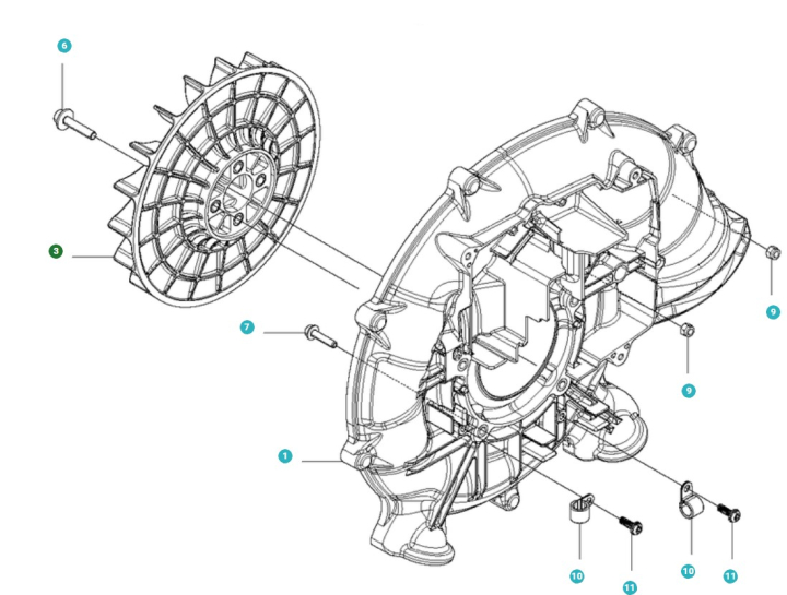 Fan wheel in the group  at Motorsågsbutiken (5041219-02)