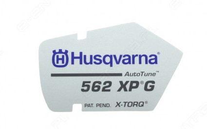 Decal 562 XPG 5230356-06 in the group Husqvarna Chainsaw 5-series / Spare parts Husqvarna 562XPG chainsaw at Motorsågsbutiken (5230356-06)