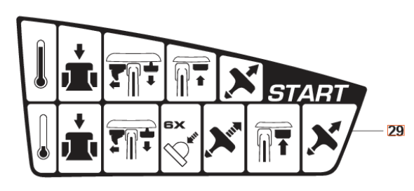 Decal Start Instruction in the group  at Motorsågsbutiken (5255720-02)