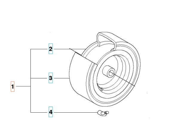 Wheel R111B, R111B5, R112C, R112C5, R112iC in the group  at Motorsågsbutiken (5255847-01)