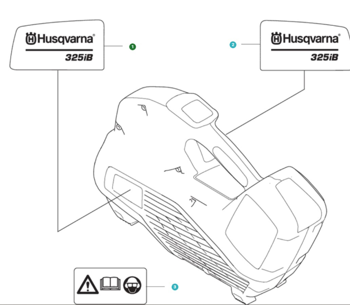 Decal Product Decal Left 325Ib in the group  at Motorsågsbutiken (5296338-01)