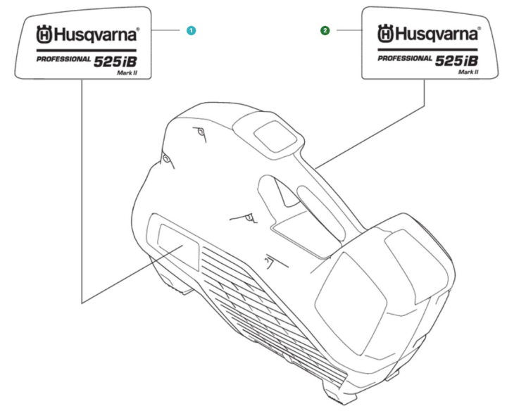 Decal Product Decal Right 525I in the group  at Motorsågsbutiken (5296339-02)