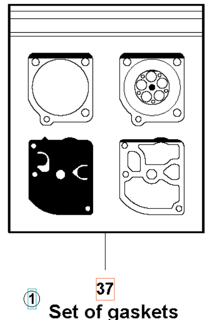 Gasket kit 5310045-52 in the group  at Motorsågsbutiken (5310045-52)