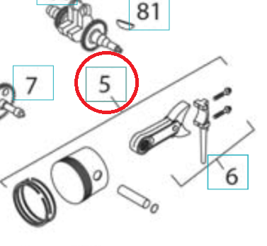 Piston Kpl 5324293-15 in the group  at Motorsågsbutiken (5324293-15)