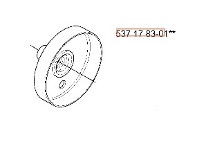 Clutch drum 240R, GR41, GR50, RS44 in the group  at Motorsågsbutiken (5371783-01)