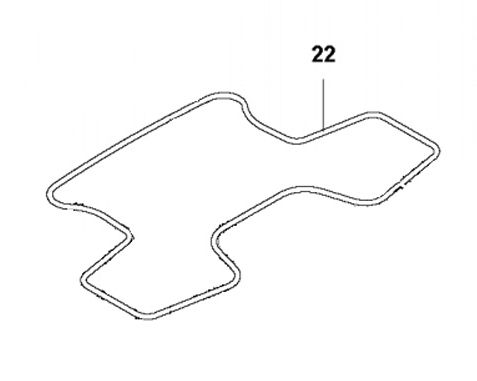 Sealing strip lower front chassis 435X in the group Automower 435X AWD - 2021 at Motorsågsbutiken (5748747-12)