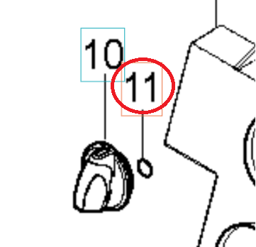 O-Ring 10.2X2.5 Nbr 70 5926176-68 in the group  at Motorsågsbutiken (5926176-68)