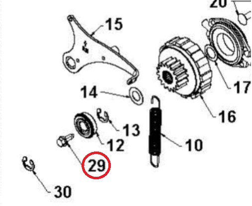 Screw External Hexagon Head Fl 5955177-01 in the group  at Motorsågsbutiken (5955177-01)