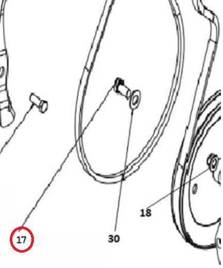 Screw Hexagon Main Flange 3/8- 5955179-01 in the group  at Motorsågsbutiken (5955179-01)