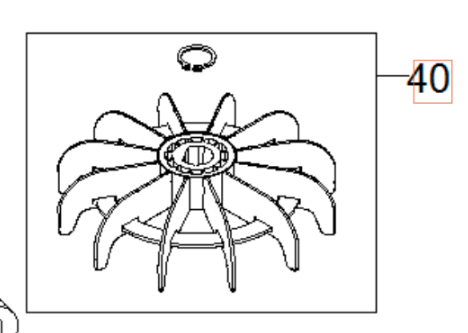 Fan Kit 5960253-01 in the group  at Motorsågsbutiken (5960253-01)
