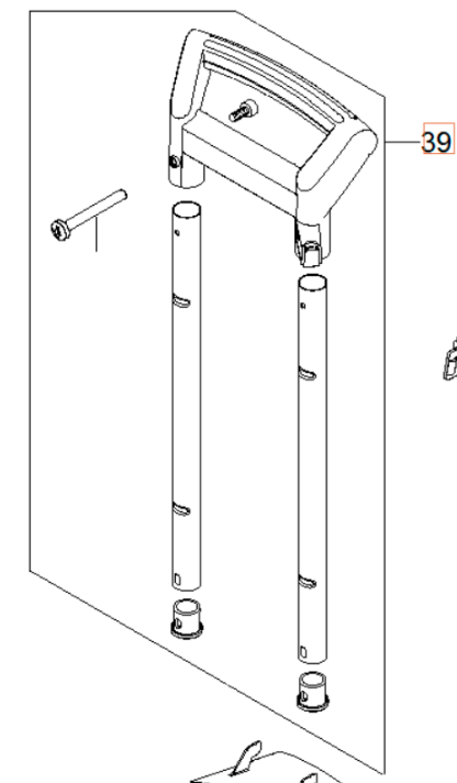 Attachment Handle Set 5960260-01 in the group  at Motorsågsbutiken (5960260-01)