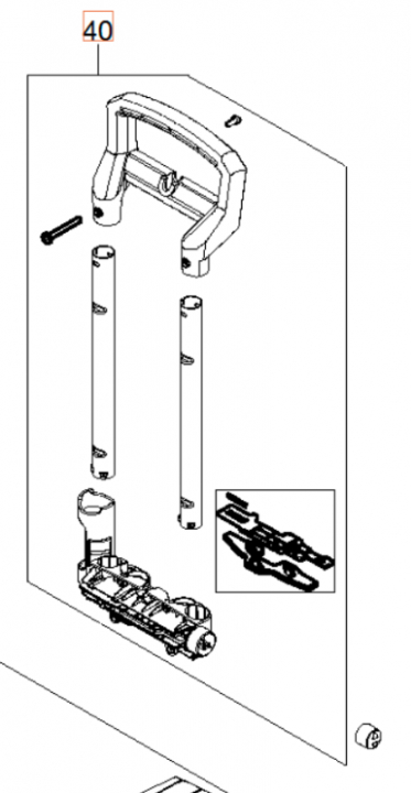 Attachment Handle Set 5960261-01 in the group  at Motorsågsbutiken (5960261-01)