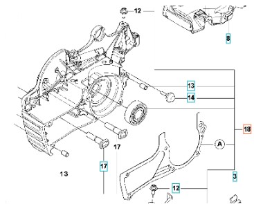 Crankcase Kit 90Cc Spare Parts 5979608-03 in the group Husqvarna Chainsaw 5-series /  at Motorsågsbutiken (5979608-03)