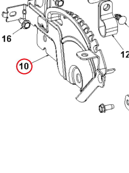 Bracket Assy,Weldment,Deflecto 5979923-02 in the group  at Motorsågsbutiken (5979923-02)