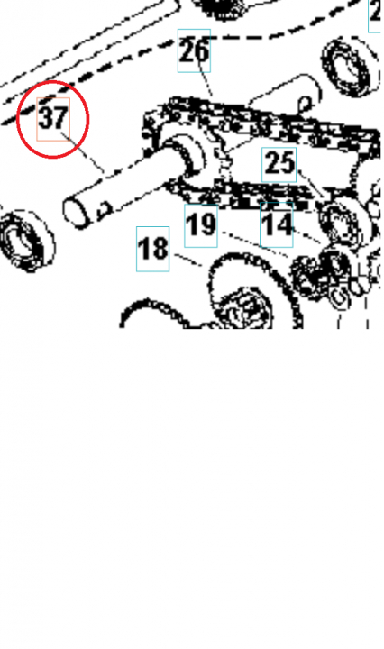 Rotating Shaft 5986759-01 in the group  at Motorsågsbutiken (5986759-01)