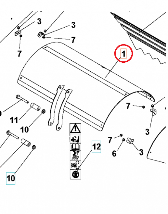 Blanket Penders Cover Roto400 Oran 5986808-01 in the group  at Motorsågsbutiken (5986808-01)